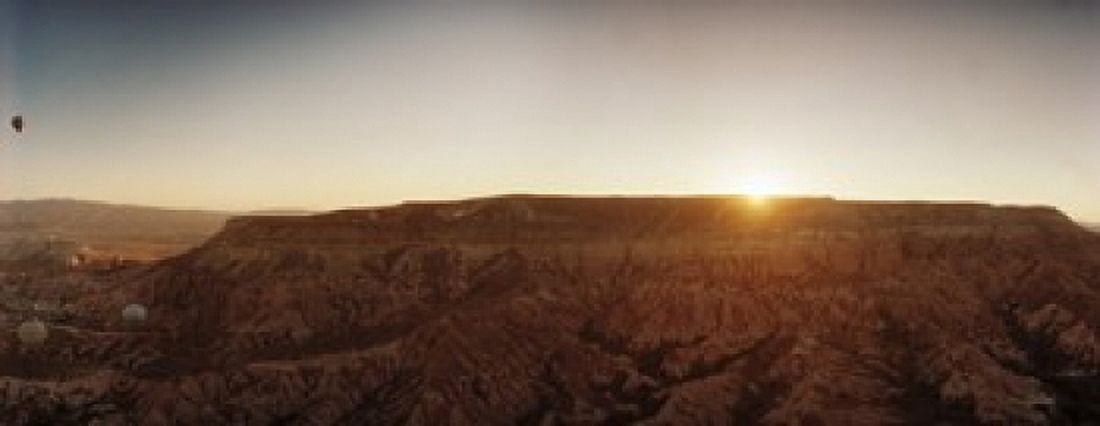 Cappadocia landscape at sunrise Cappadocia Central Anatolia Region Turkey Canvas Art - Panoramic Images (15 x 6)