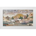 thumbnail image 1 of Cappelli, Baccio 14x9 White Modern Wood Framed Museum Art Print Titled - Pietra Dura Landscape, 1 of 4