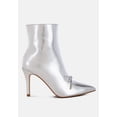 thumbnail image 1 of Capper Bow Detail Metallic High Ankle Boots, 1 of 5