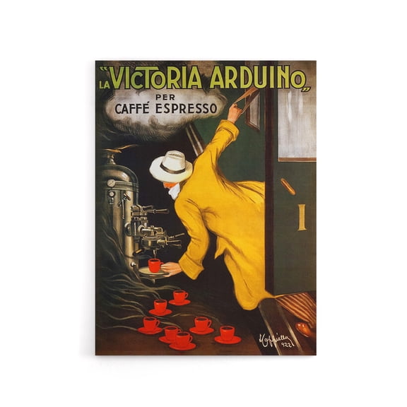 Cappiello Coffee Victoria Arduino French Ad Canvas Wall Art Print 12X16"