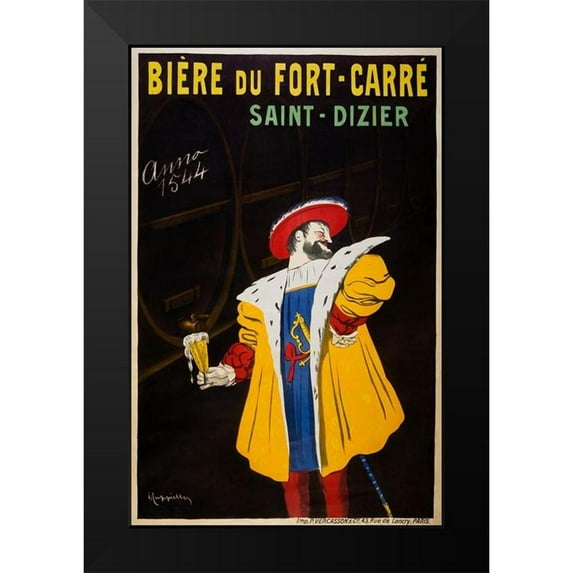 Cappiello, Leonetto 10x14 Black Modern Framed Museum Art Print Titled - Beer from Fort-Carre-Saint-Dizier