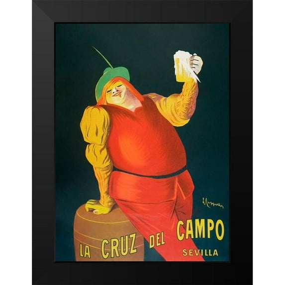 Cappiello, Leonetto 11x14 Black Modern Framed Museum Art Print Titled - La Cruz del Campo beers