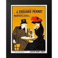 thumbnail image 1 of Cappiello, Leonetto 14x18 Black Modern Framed Museum Art Print Titled - Man and woman at a cafe, 1 of 4