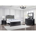 thumbnail image 1 of Cappola Upholstered Tufted Bedroom Set Silver and Black, 1 of 8