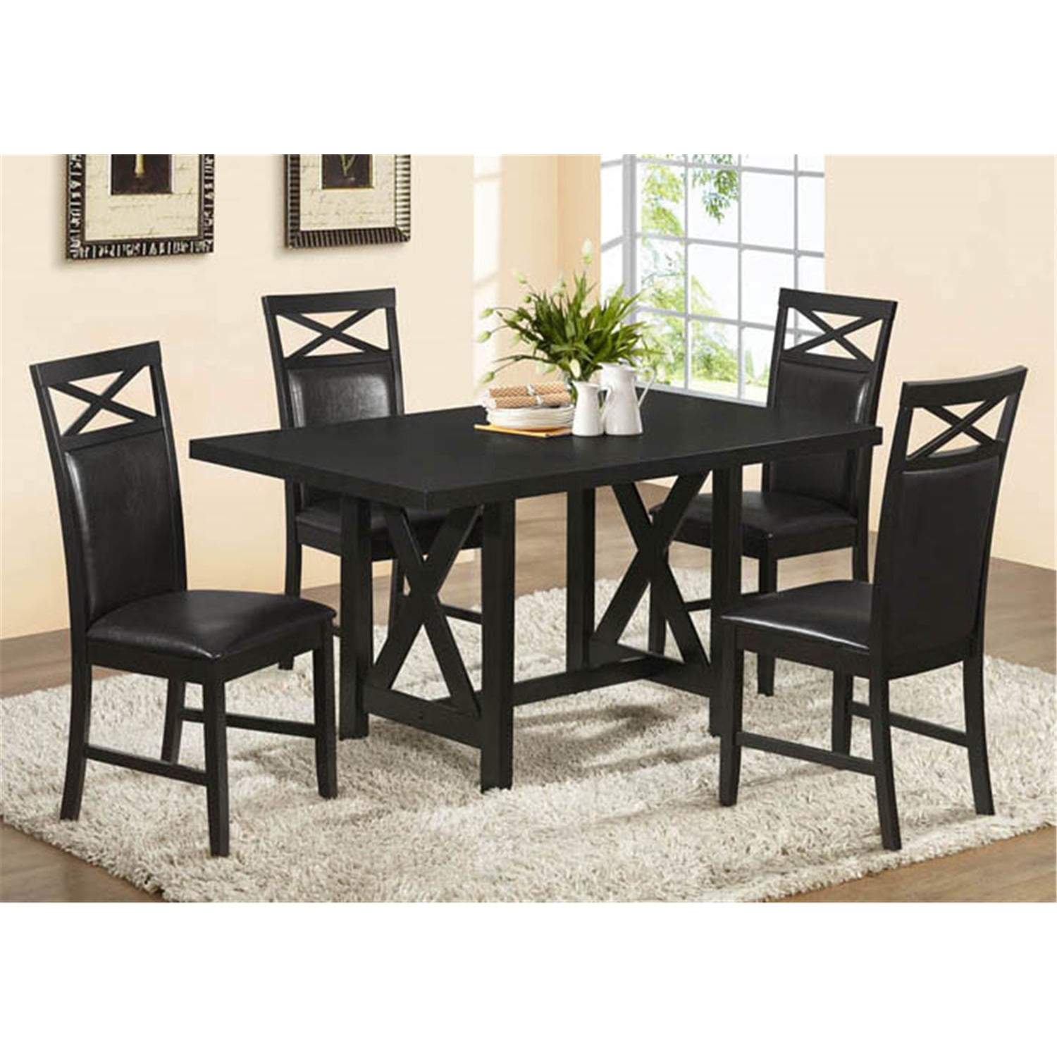Cappuccino ash veneer 36 x 60 dining table walmart
