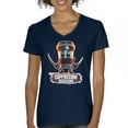 thumbnail image 1 of Cappuccino Assassino Women's V-Neck T-shirt Fun Italian Brainrot Gen Z Alpha Meme, 1 of 7