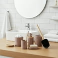 thumbnail image 1 of Cappuccino Bathroom Essentials Set with Natural Bamboo - 5 pieces, 1 of 6