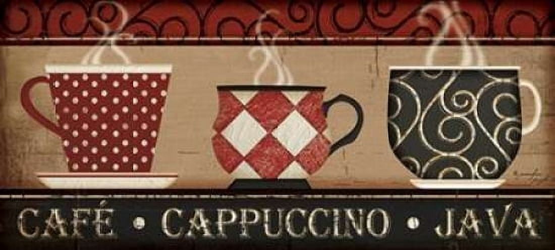 Cappuccino Caf?? Canvas Art - Jennifer Pugh (24 x 48)