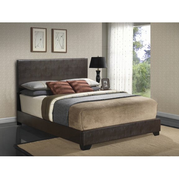 Cozy Cappuccino Casual Full Bed - 47"H x 57"W x 81"D, Durable & Quick Setup