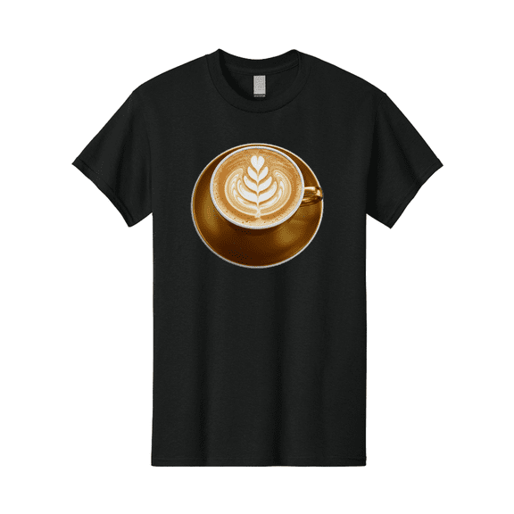 Cappuccino-Coffee Mens Graphic Tee, 100% Cotton, Casual Summer Wear BAA251