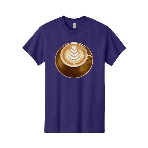 Cappuccino-Coffee Mens Graphic Tee, 100% Cotton, Casual Summer Wear BAA251