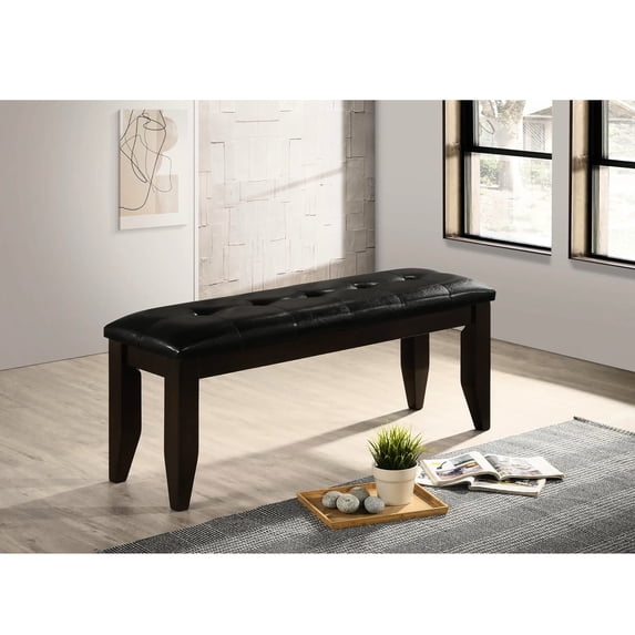 Cappuccino Colored Bench With Black Comfortable Foam Seat - , Ideal For Dining And Studying