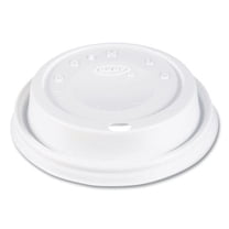 Cappuccino Dome Sipper Lids, Fits 12 oz Hot Cups, Plastic, White, 1,000/Carton | Bundle of 2