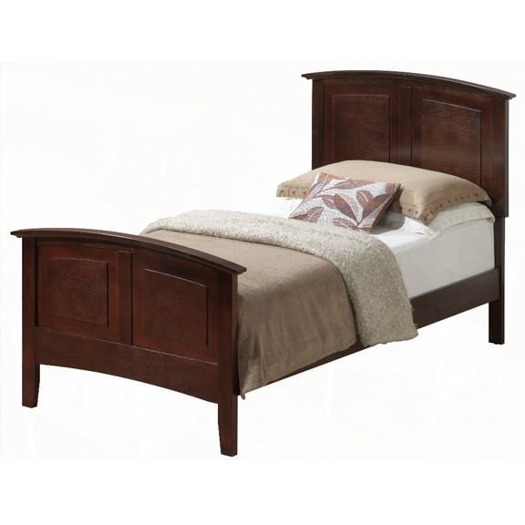 Cappuccino Hammond G5425A-TB Twin Bed Having Classic Farmhouse Design and Arch Top Panel (2 Boxes)