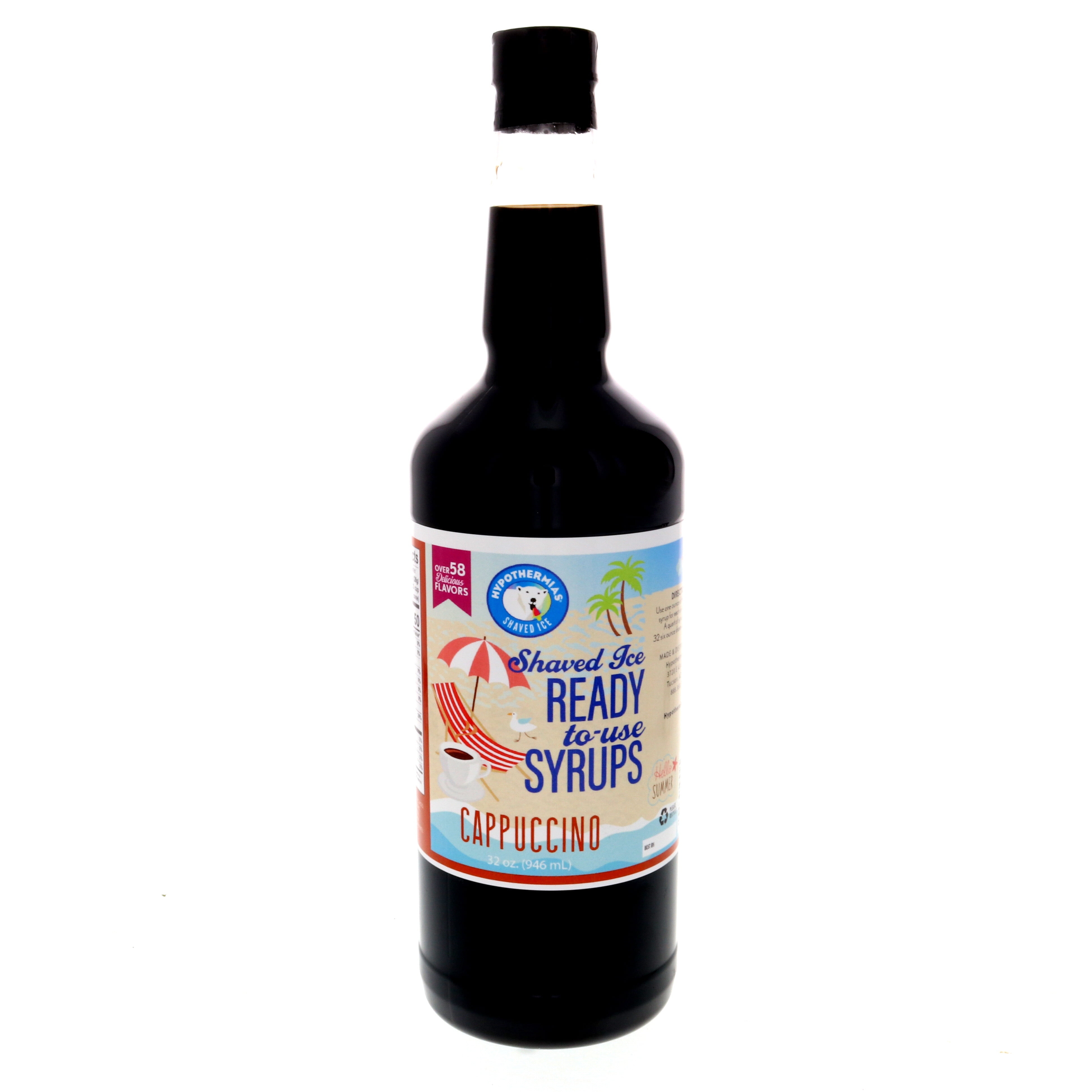 Cappuccino Hypothermias Snow Cones Flavor syrups for drinks, coffee