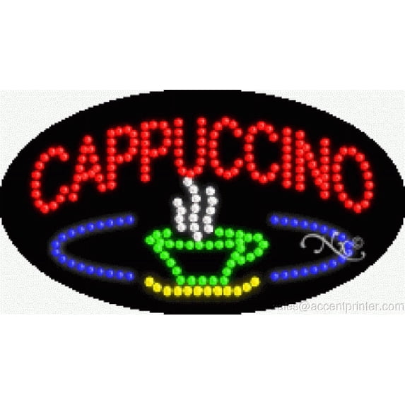 Cappuccino Indoor Flashing & Animated High Impact Energy Efficient LED Sign