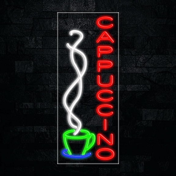 Cappuccino-LED Neon Sign 12"L x 30"H #30976