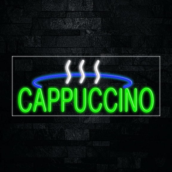 Cappuccino-LED Neon Sign 30"L x 12"H #30029