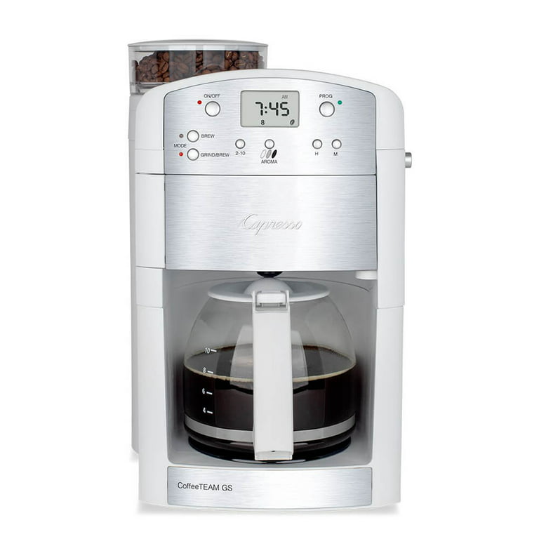 https://i5.walmartimages.com/seo/Capresso-46402-CoffeeTeam-GS-10-Cup-Coffeemaker-with-Conical-Burr-Grinder-White_6ef97459-04b3-4a7d-a71d-dd329e28527f.c457309d1ce6c46e6b81cc49ad5af3fd.jpeg?odnHeight=768&odnWidth=768&odnBg=FFFFFF