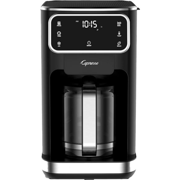 Capresso 49601 12-Cup Touchscreen Coffee Maker with Glass Carafe - Black