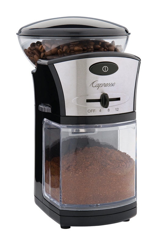 Jura Capresso Coffee Burr Grinder 1/2 Lb. Black