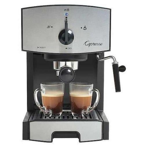 Capresso Black/Silver Dual Drip 42 oz. Espresso Machine