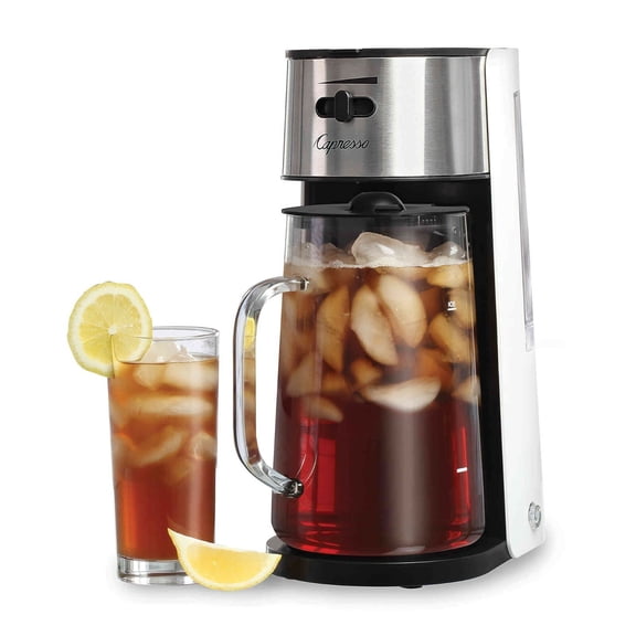 Capresso Ice Tea Maker 80 oz W/ Glass Pitcher - Stainless