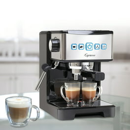 Mr. Coffee One-Touch CoffeeHouse Espresso and Cappuccino Machine, Dark  Stainless