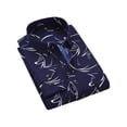 thumbnail image 1 of Capreze Button Down Regular Fit Dress Shirt For Men Long Sleeve Plaid Casual Oxford T-Shirts, 1 of 2