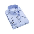 thumbnail image 1 of Capreze Button Down Regular Fit Dress Shirt For Men Long Sleeve Plaid Casual Oxford T-Shirts, 1 of 2