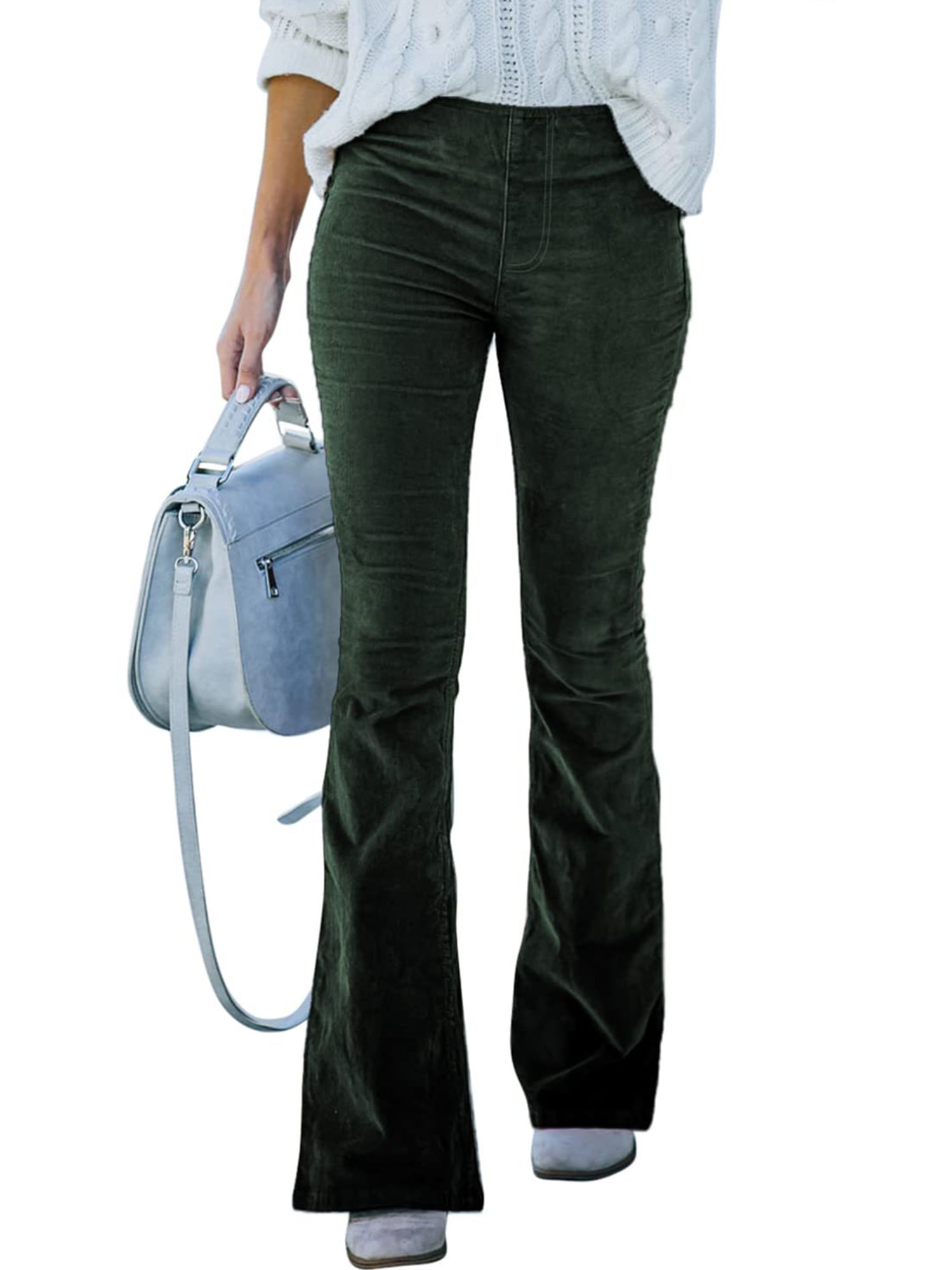 パンツ AMOMENTO CORDUROY FLARED PANTS AMOMENTO Corduroy Flared Pants - Brown | Garmentory