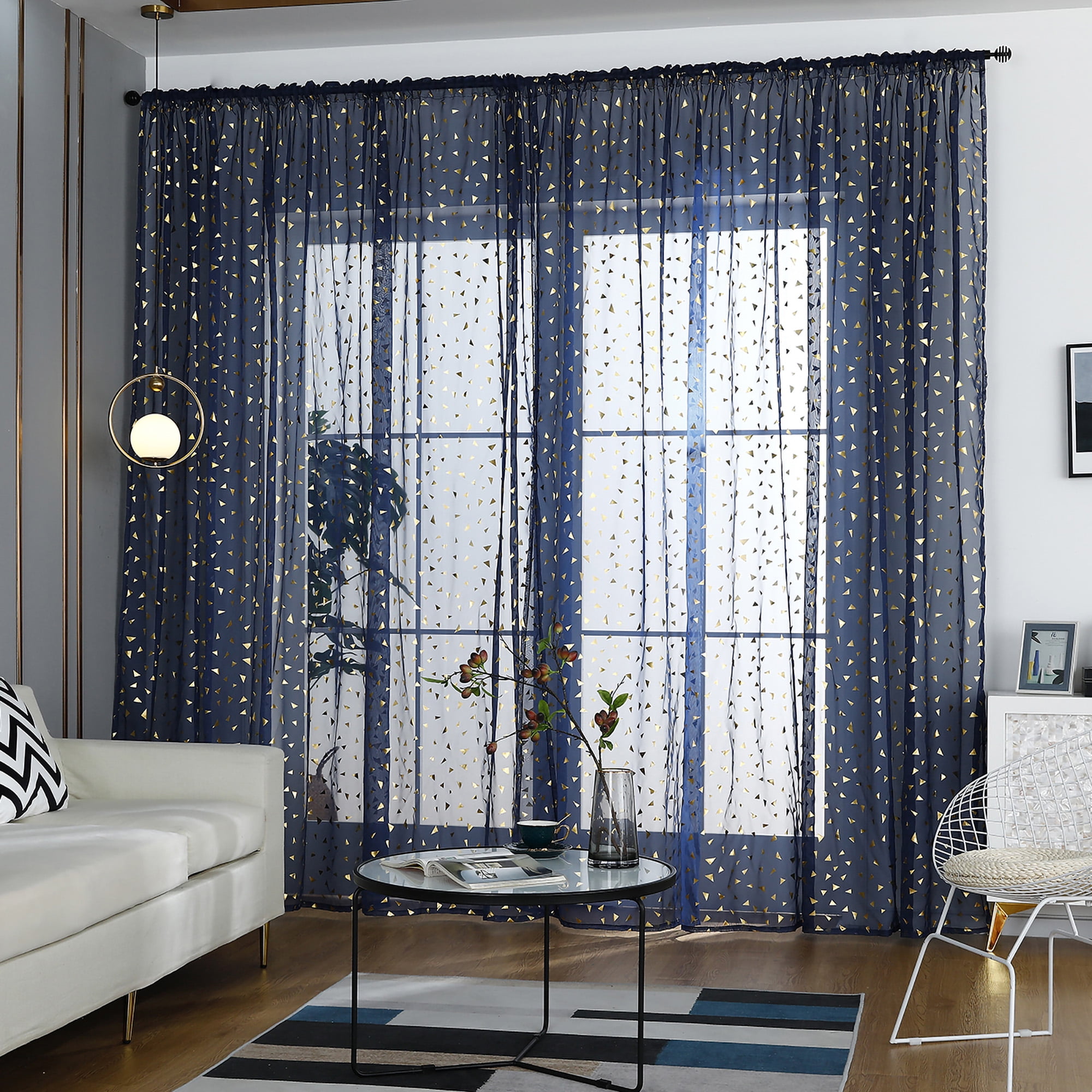 Navy and gold curtains deals