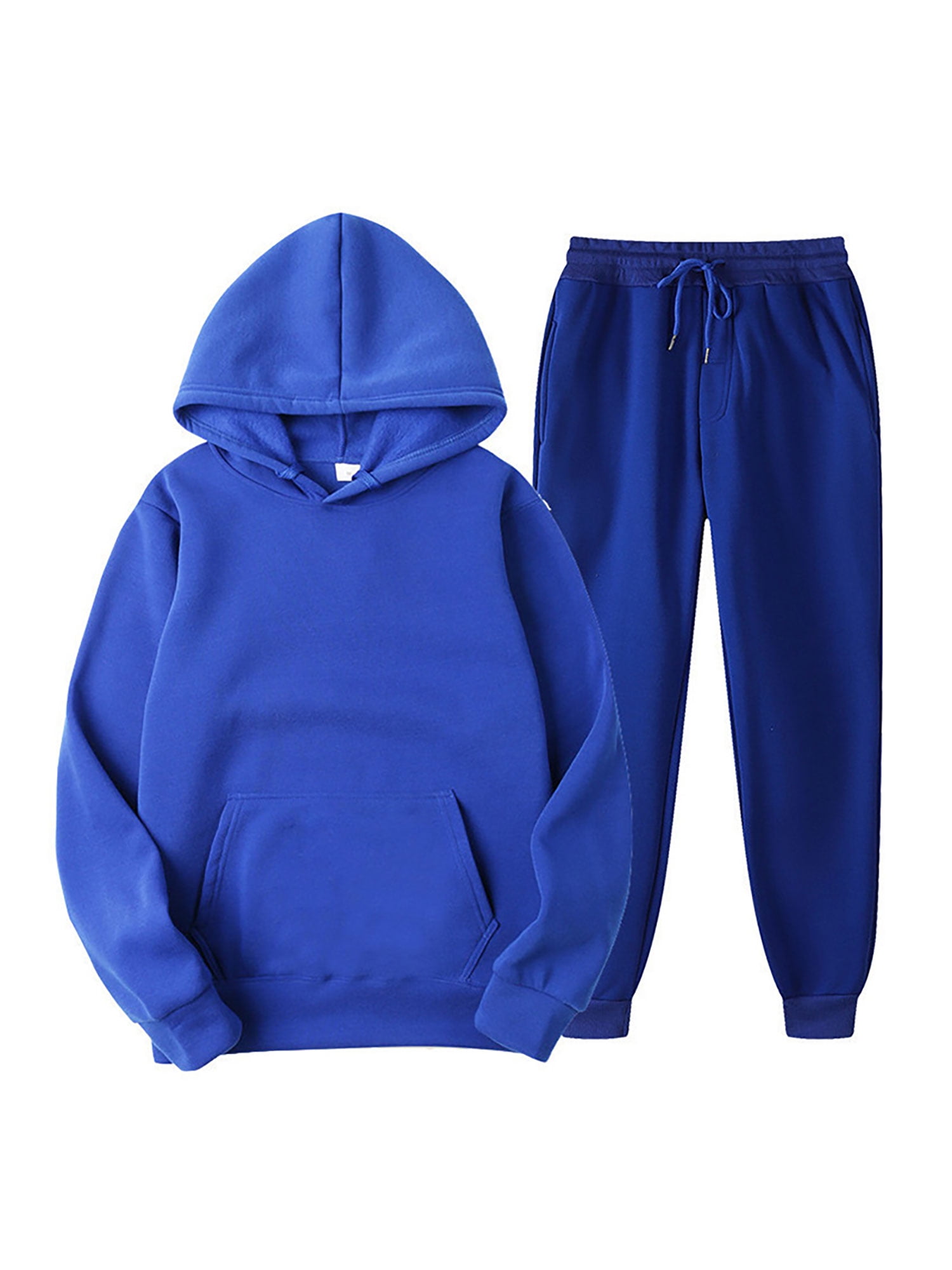 Mens Royal Blue Sweatpants Set Mens Blue Sweatsuit Blue Joggers Blue H –  Connected Clothing Usa