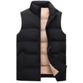 thumbnail image 1 of Capreze Fleece Vest For Women Padded Quilted Puffer Sleeveless Jacket Coats Winter Warm Outwear with Zip Pockets Size S-6XL, 1 of 6