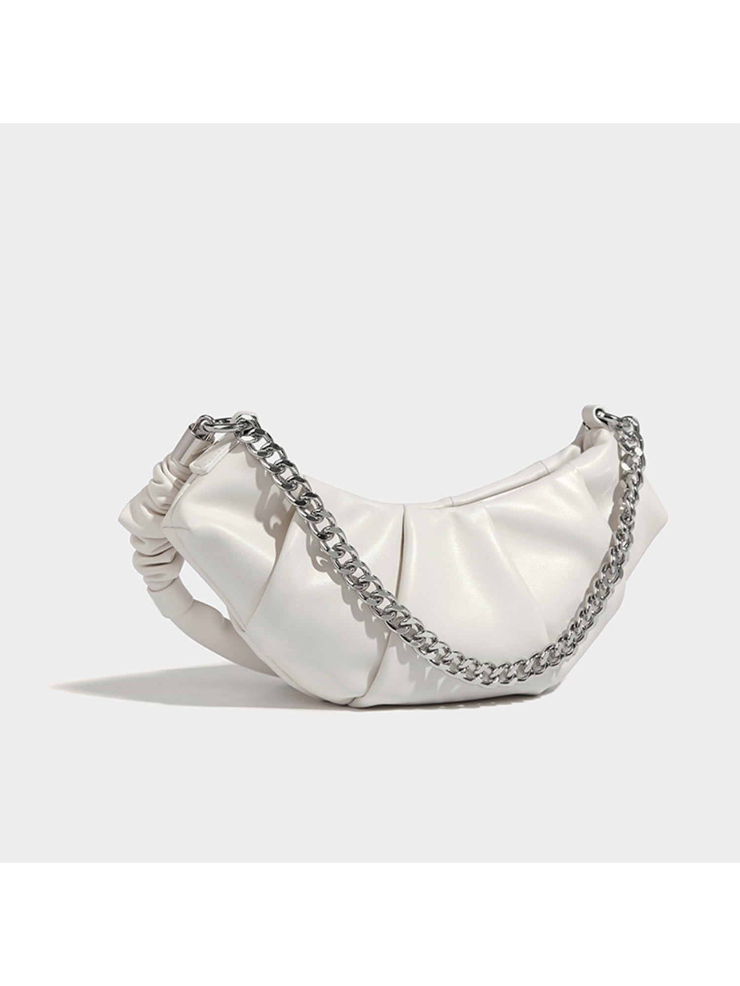 White Detachable Chain Shoulder Bag