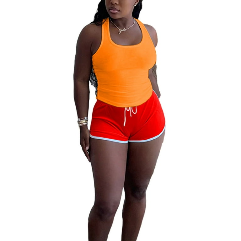 Orange tank top outfit top