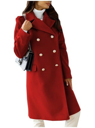 Red top peacock coat