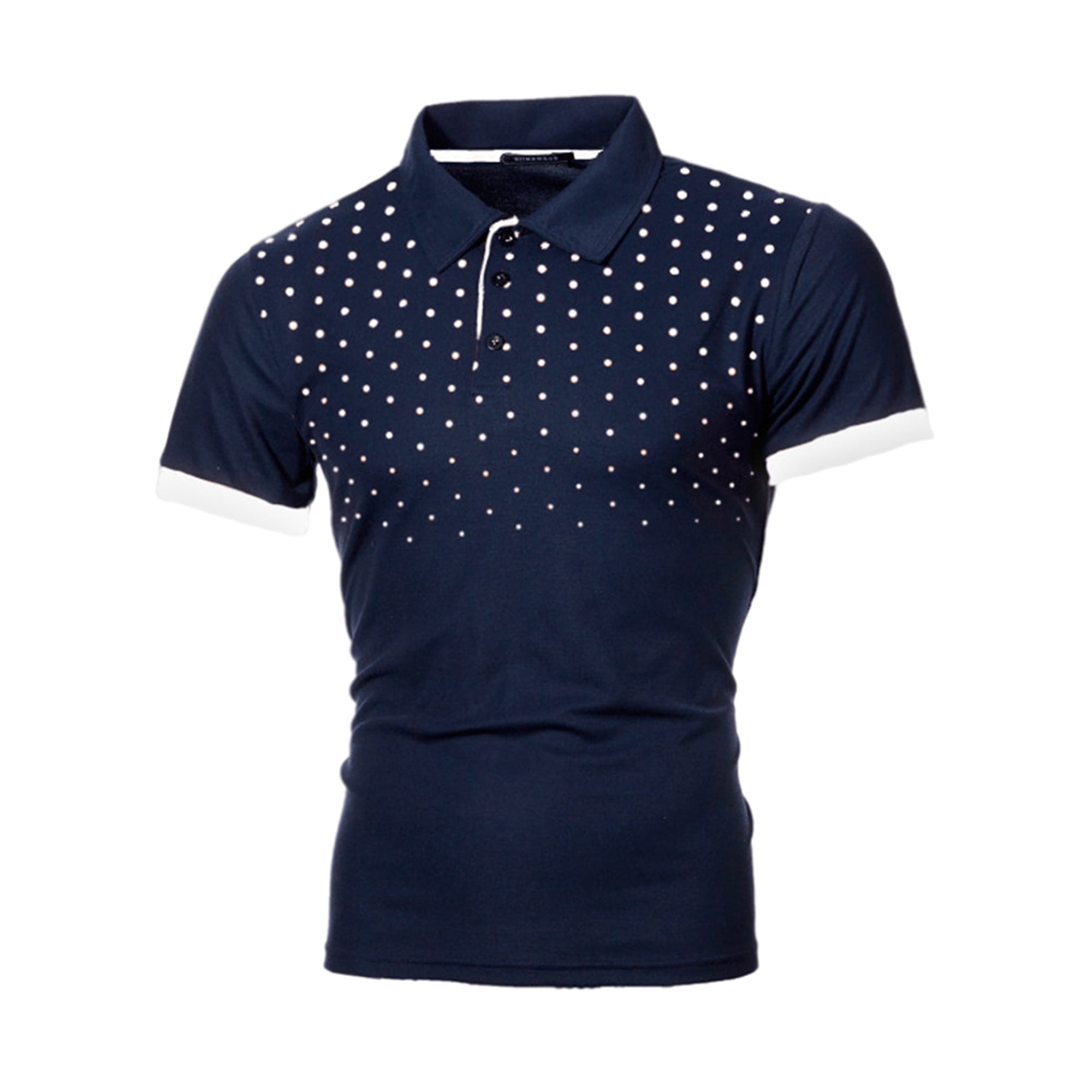 Navy Blue White Polka Dots Polka Dots Graphic T-Shirt | Redbubble