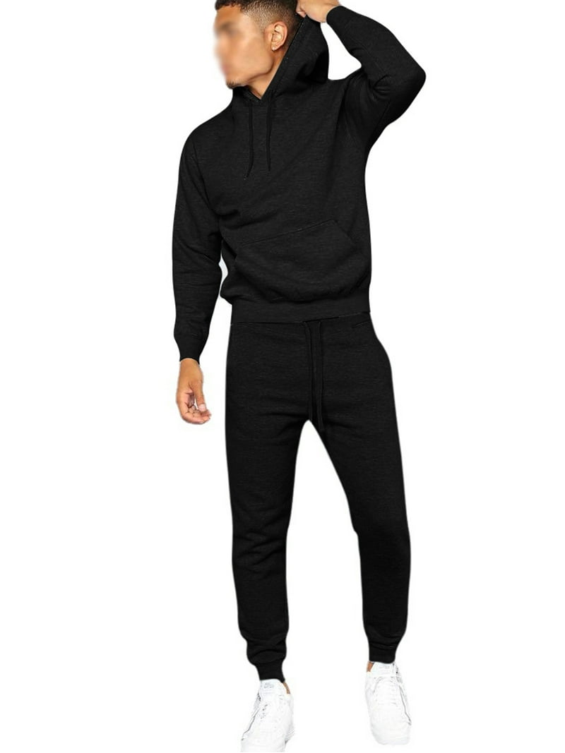 Capreze Men Sweatpants Tracksuit Set Casual Pcs Sweatshirts+Pant