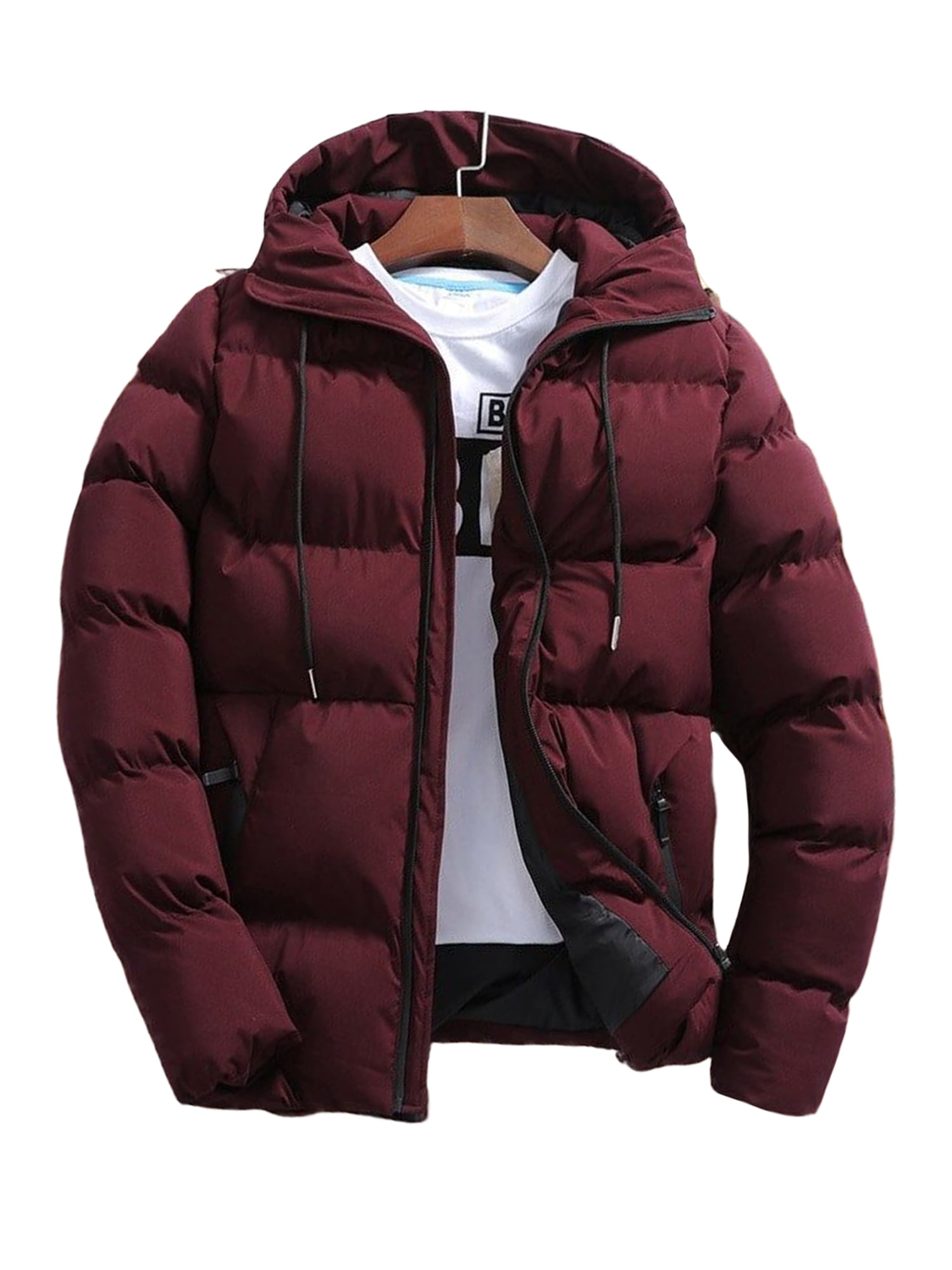 Wine colored puffer clearance jacket