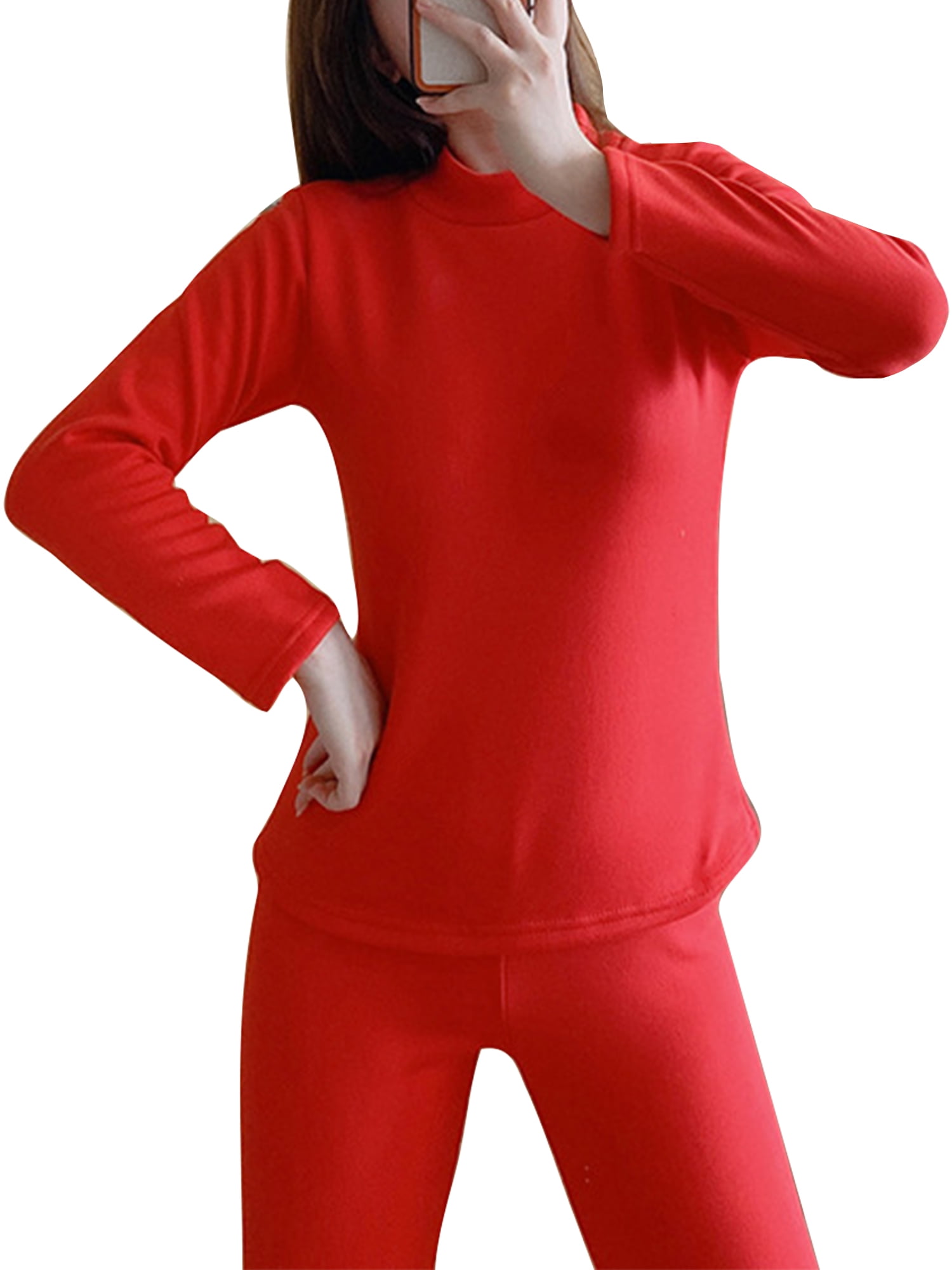 Womens red sales thermal top