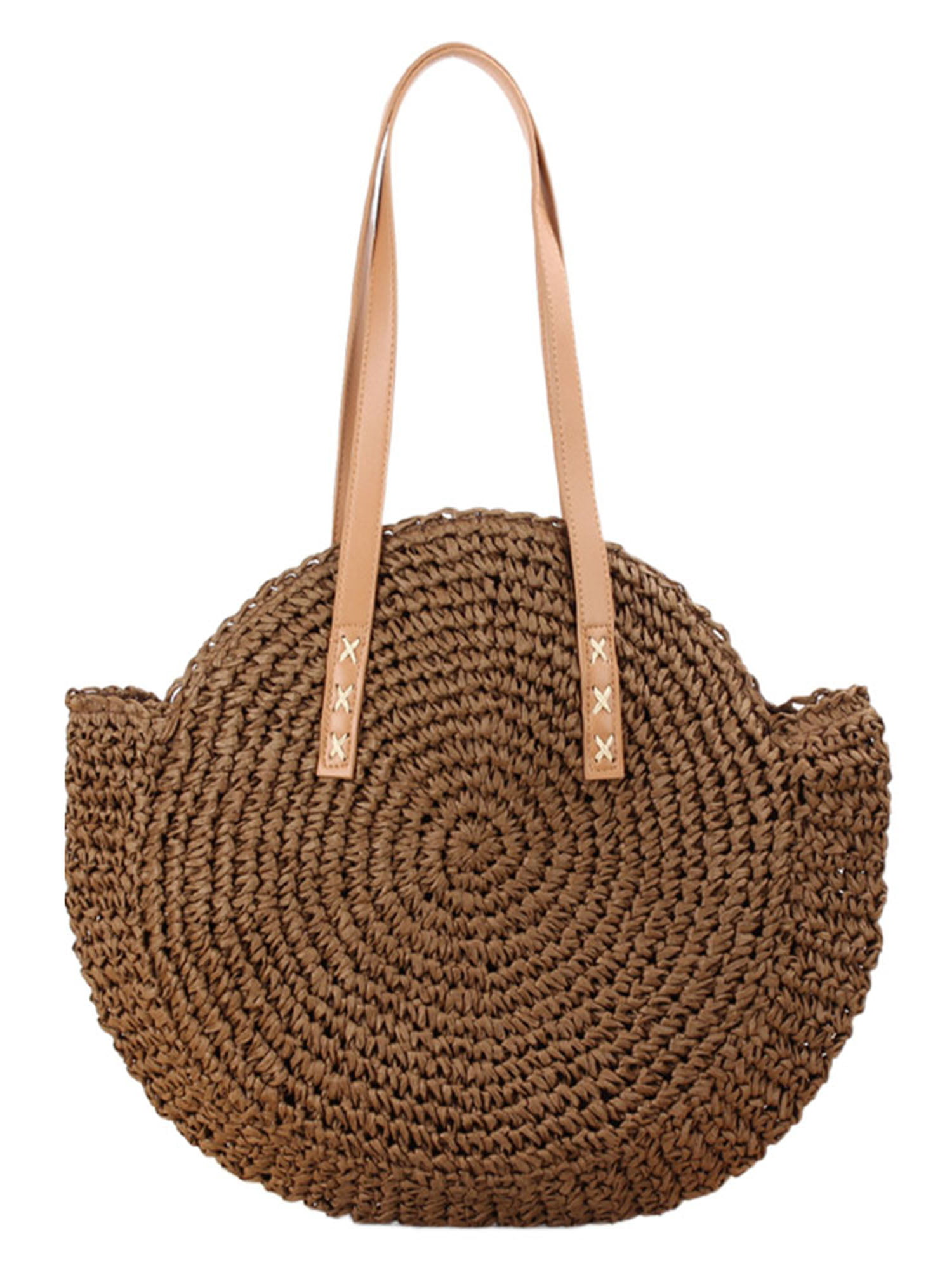 Chic Chic Large Straw Crossbody Bag Woven Straw Shoulder 