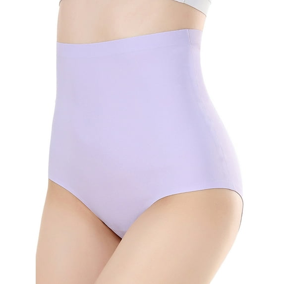 Capreze Women High Waist Lingerie Comfy Plus Size Underwear Sports Panties Invisibles Briefs