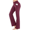 thumbnail image 1 of Capreze Womens Yoga Dress Pants Stretchy Flare Bell Bottoms Bootcut Office Slacks Pocket Casual Business Work Lounge Pant, 1 of 6