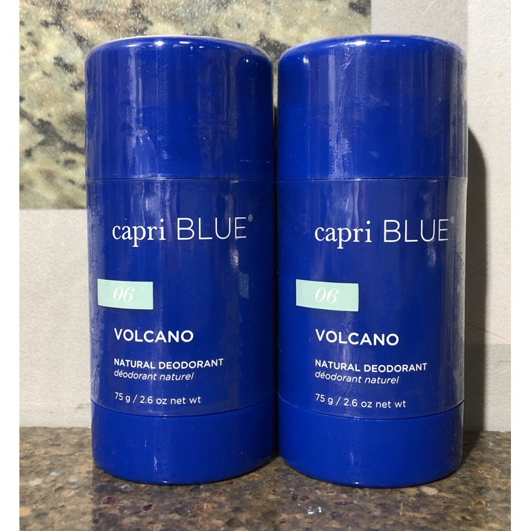  Capri Blue Natural Deodorant - Volcano - 2.6 Oz (Set of 2)