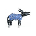 thumbnail image 1 of Capri Blue Crystal Rhinestone Democrat Black Enamel Donkey Symbol Pin Brooch, 1 of 4