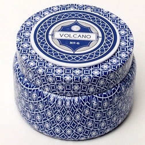 Aspen Bay Capri Blue Volcano Printed Tin Candle - 9 Oz.