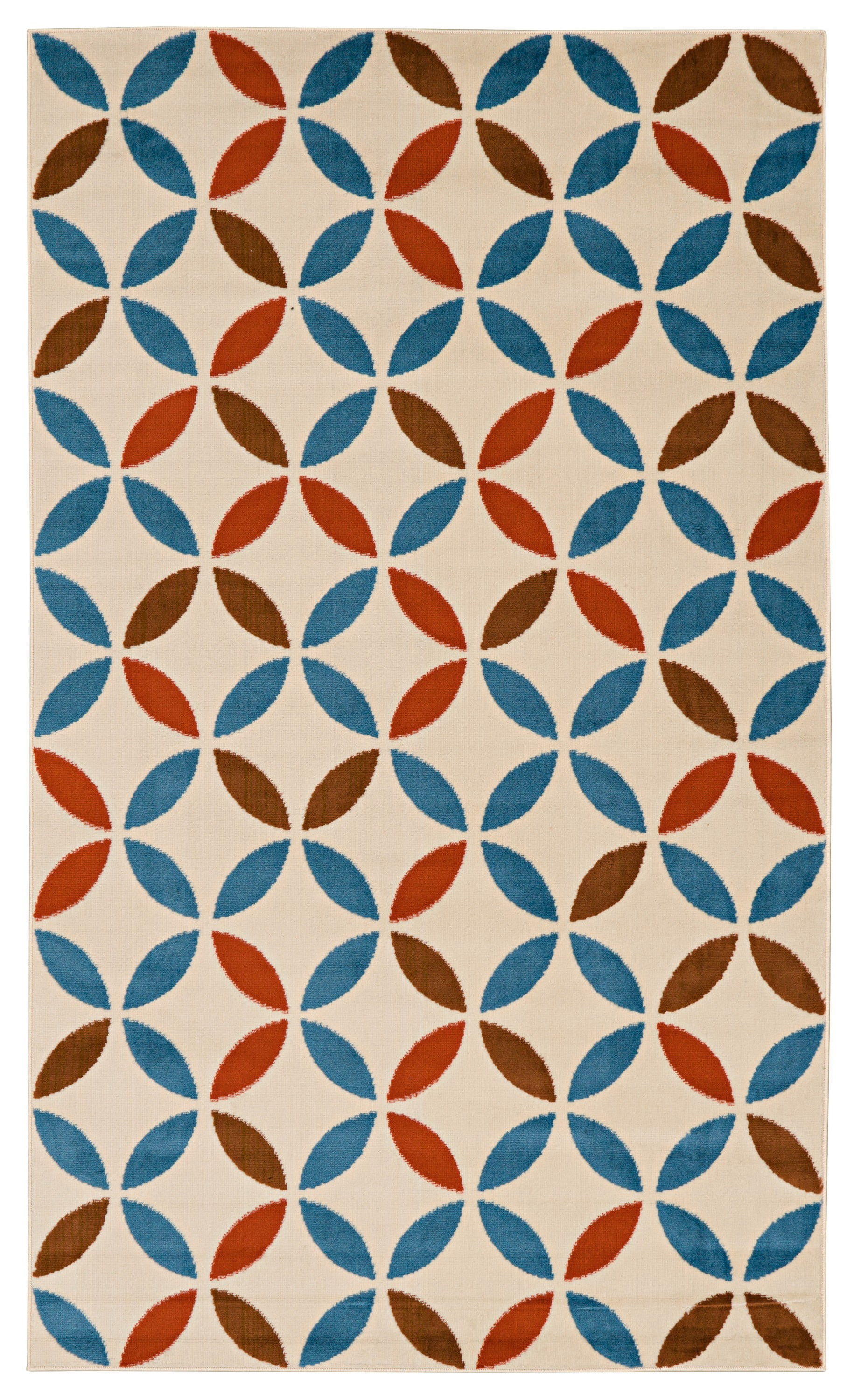 Capri Conrad Bone Area Rug 65 x 93 Transitional 100% Polypropylene