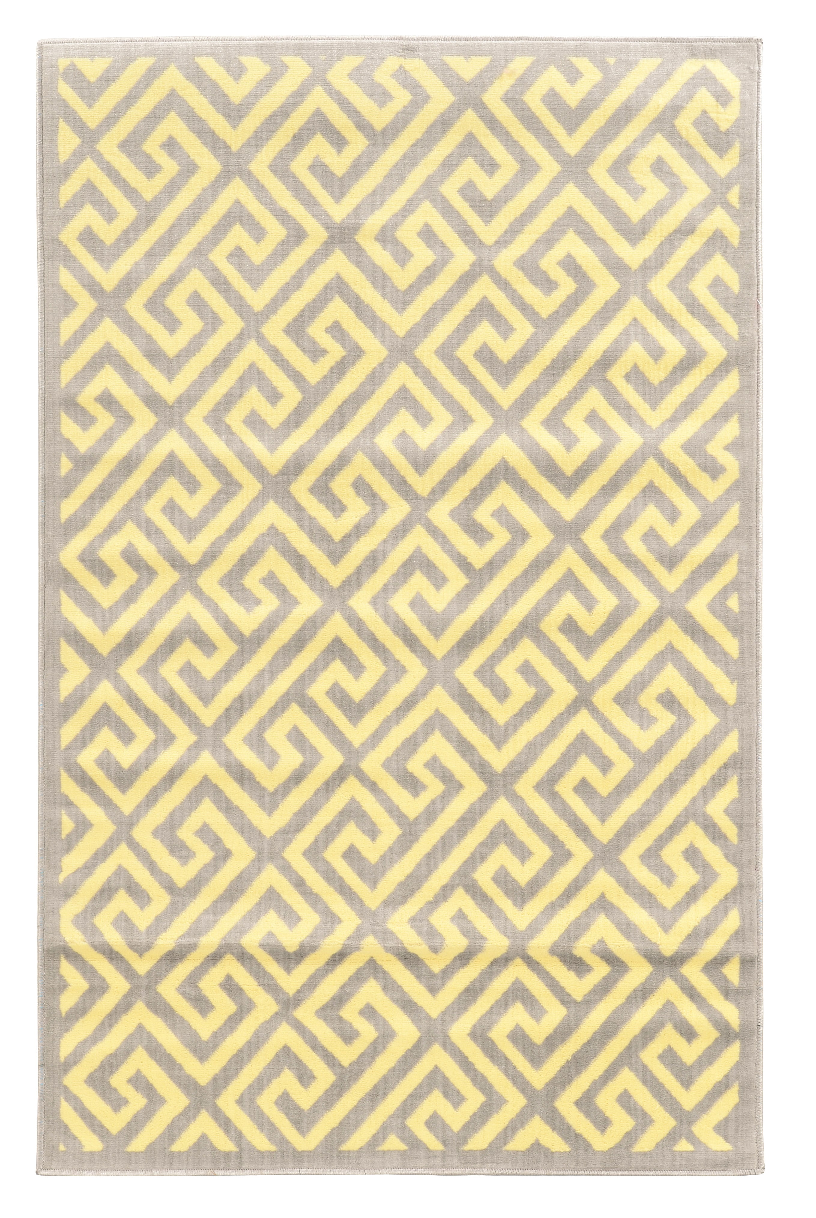 Cream Rug Key Design Capri Greek Key 4 x 7 Rug, Grey and Cream - Walmart.com