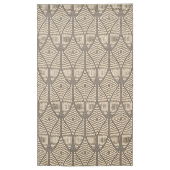 Capri Henley Rug Lt Grey Bone 43 x 73 Easy Care 100% Polypropylene
